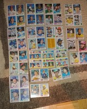 Lot Of Vintage Topps Uncut Baseball Cards picture