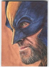 【Black Card】GGC Studio Marvel Wolverine Artist Hand Drawn Sketch Card 1/1 picture