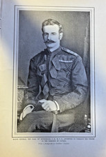 1902 Vintage Magazine Illustration Major General The Earl of Dundonald picture