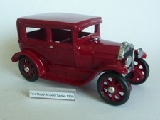 Rare Vintage Cast Iron Arcade Toys Ford Model 'A' Tudor 1928 Sympathetic repaint picture