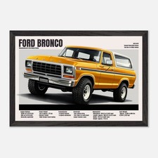 1978–1979 Ford Bronco Poster – Vintage Second-Gen 4x4 Wall Art, Retro Ford Truck picture