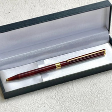Vintage ST Dupont Classique Ballpoint Pen Amber Chinese Lacquer France BS227 picture