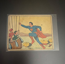 1940 Gum, Inc. Superman Gum Non-Sport Trading Card #25 Trapped in the Air picture