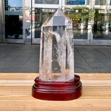 3.9LB  Large Natural White crystal obelisk Crystal energy column Reiki healing picture