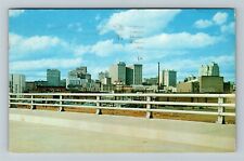 Atlanta GA-Georgia, Skyline, c1962 Vintage Souvenir Postcard picture