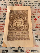 RARE RELIC Monastère de la Visitation à Paray le Monial : Stunning wax seal   picture