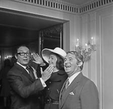 Eric Morecambe and Ernie Wise with Margaret Lockwood UK OLD PHOTO picture