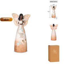 Pavilion Gift 19100 Mother is Forever in My Heart Ebony Angel Figurine 9-Inch picture