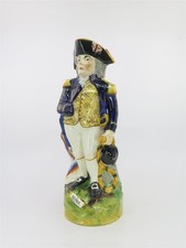 Antique Staffordshire Lord Horatio Nelson Toby Jug Pitcher Vase 11.5