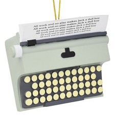 Tree Buddees All Work No Play Typewriter Halloween / Christmas Ornaments Decor picture