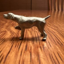VTG Miniature Pewter Pointer Dog Animal Figurine Rawcliffe Excellent Condition picture