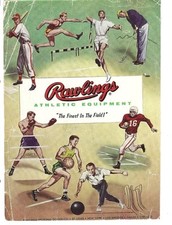 1960 Vintage Rawlings Athletic Equipment Print Ad Finest In The Field Sports picture
