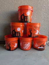 🎃FREE SHIPPING 3 Pack Viral Cute Home Depot 2 Gallon 2026 Halloween Buckets picture