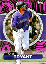 2023 Topps Baseball RIP Fuchsia Black Ripples Card #12 Kris Bryant Rockies #/60 picture