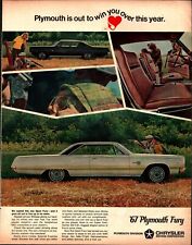 1967 Plymouth Fury Sport Fury Print Ad. 10.25