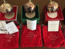 Wallace Annual Silverplate Sleigh Bells- Lot of 6 -Years 2000-2005 REDUCED picture