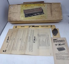 Vintage V MASTER  Deluxe Cigarette Maker w/ Original Box & Papers See Pics picture