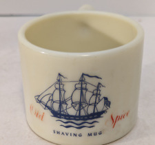 Vintage Early American Shulton, Inc. Old Spice Barber Glass Shaving Mug Cup picture