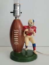 Vintage 1976 Football Lamp NFL Sears Roebuck & Co Player w/o Shade Japan Tested picture