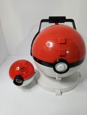 Pokémon Vintage Glass  Marbles  With PokéBall Carry Case & Working Shooter  picture