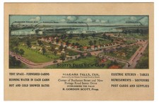 Scotts Falls View Camp Niagara Falls Ontario Postcard picture