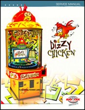 Dizzy Chicken Arcade Redemption Game Operation/Service/Repair Manual Bay Tek tA picture