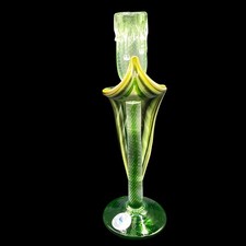 VTG Jack-in-the-pulpit Art Glass Baijab Glass Azerbaijan Russia By Essie Zarah picture
