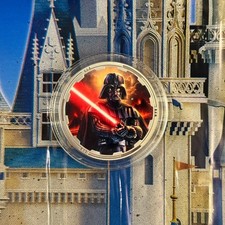 2026 Walt Disney World  Star Wars Darth Vader Coin Medallion LE New picture