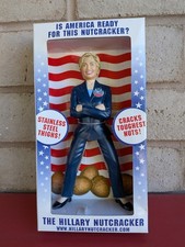 The Hillary Nutcracker Hillary Clinton Political Gag Toy NEW In Box picture
