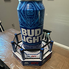 Bud Light UFC Octagon Display Stand w/ Oversized Bud Light Can Breweriana picture