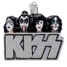Old World Christmas KISS BAND (38121) Glass Ornament w/OWC Box picture