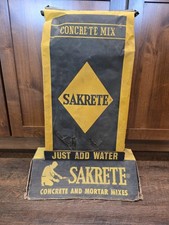 Vintage 1950s  Sakrete Concrete Mix 2-Piece Store Display Construction picture
