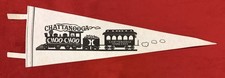 Vintage Chattanooga Cho Cho 24 Inch Travel Pennant Tennessee Train Railroad picture
