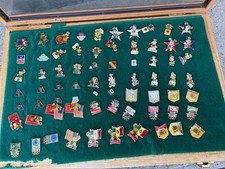 Huge Vintage 1984 LA Olympics Pin Collection Sam Eagle Coca Cola Sponsor 300+ picture