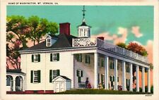 Vintage Postcard - Home Of George Washington Mt Vernon Linen Un-Posted picture
