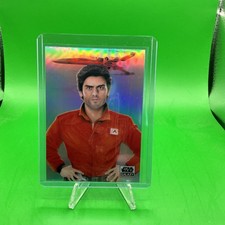 2021 TOPPS CHROME STAR WARS GALAXY Commander Poe Dameron REFRACTOR #95 picture