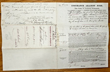 Boston Massachusetts Historical Document 277 Marlboro Street Insurance 1877 Look picture