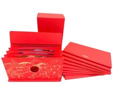 NEW AUTH HERMES 2026 HORSE YEAR LUNAR NEW YEAR 3D RED POCKET ENVELOPS SET OF 10 picture