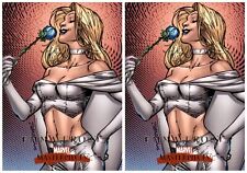 (2) 2008 Upper Deck Marvel Masterpieces Set 2 #24 Emma Frost Card Lot picture