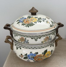 Vintage Asta Enamel Cast Iron Alt Amersterdam Set Lid + 2 Dutch Ovens Germany picture