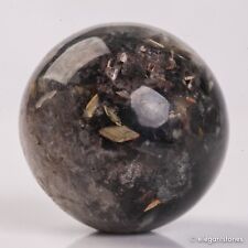 43g31mm Natural Garden/Phantom/Ghost/Lodolite Quartz Crystal Sphere Healing Ball picture