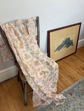Vintage 2-yd 44” Romantic cottagecore ditsy floral print calico cotton fabric picture