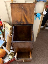 Vintage wooden Potato and onion storage bin. picture