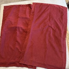 Vintage Linens N Things Red Suede Feel King Pillowshams Red Maroon Set Of 2 picture