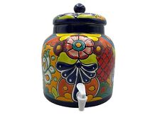 Talavera Beverage Dispenser Cute Mexican Pottery Folk Art Home Decor 14