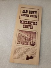 RARE Vintage Old Town Squibob Square Mercantile Center brochure picture