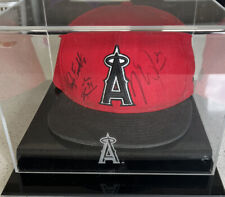 Mike Trout 2019 GAME USED HAT Signed X4 Autographed GAME WORN CERTIFIED WARRANTY picture
