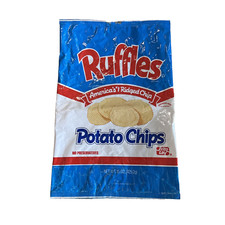 Vintage Ruffles Bag Potato Chip Junk Food Frito Lays 80s Empty Snack picture