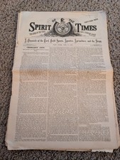 Antique New York, Feb 15, 1890. Spirit of the times Newspaper picture
