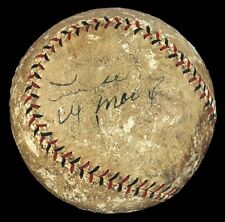 Babe Ruth & Lou Gehrig Signed 1920's American League Game Baseball Beckett COA picture